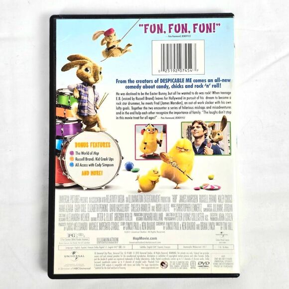 Hop (DVD, DreamWorks, 2011 Family Comedy) - Picture 3 of 3